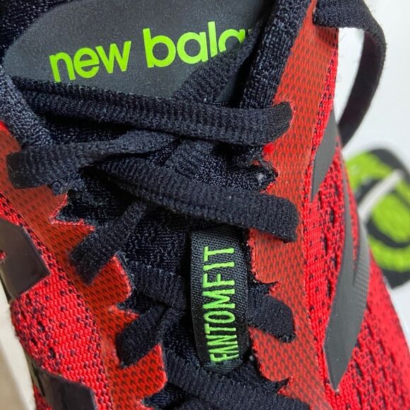 New Balance MVNGORB2 Running Energy Red Lime Men\'s Red and Black Athletic Shoes main image 8